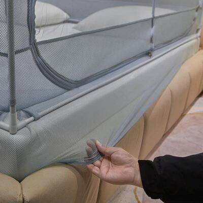 A6L拉链坐床蚊帐.3门5mF7569S9M床1双米人家用方顶防蚊三开蒙古包