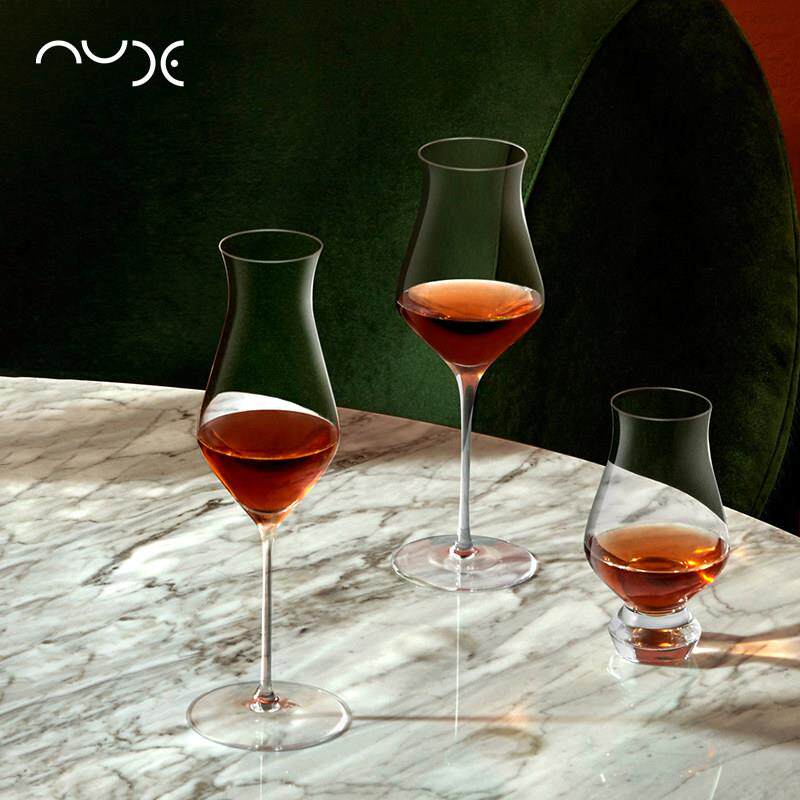 6折 土耳其Nude水晶玻璃高脚红酒杯家用郁金香甜酒杯威士忌闻香杯