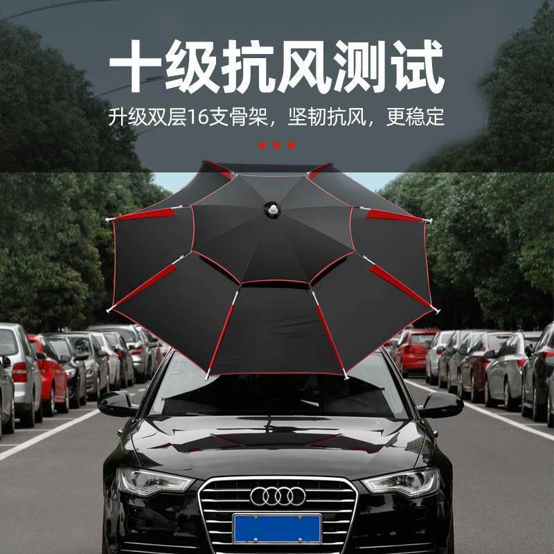 钓鱼伞大钓伞万向可调节加厚黑胶双层强韧抗风防暴雨防晒遮阳裕康