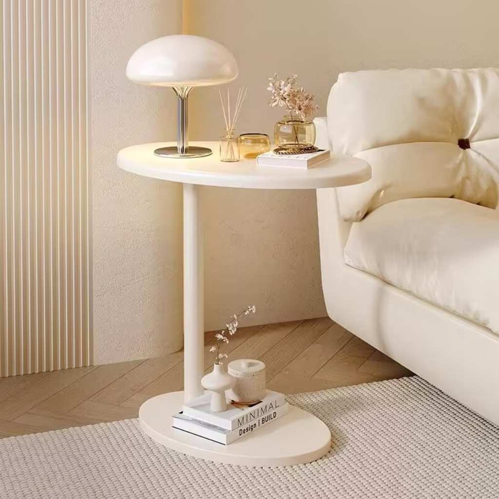 奶油风沙发边几客厅角几卧室床边轻奢小茶几北欧现代简约小桌子