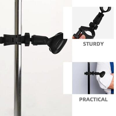 2 Sets Microphone Clip Clips Holder for Stand Rotation
