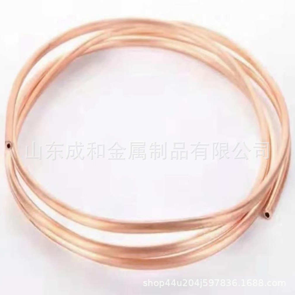 厂家定制生产TP2紫铜管空调制冷专用铜管9.52 12.7 15.88输送铜管