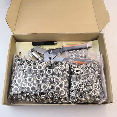 800套内径10毫米气眼含安装钳子打孔棒套装篷布扣广告布扣供