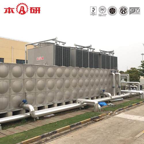 20吨300T高温冷却塔玻璃钢不锈钢方形圆形冷水塔横流逆流制冷