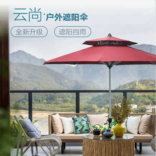户外遮阳伞中柱罗马伞商用地摊摆摊大太阳伞沙滩室外花园庭院伞