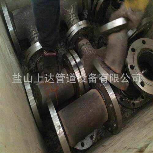 三盘三通厂家生产DN200SCH40A234WPB碳钢全盘三通压槽三通