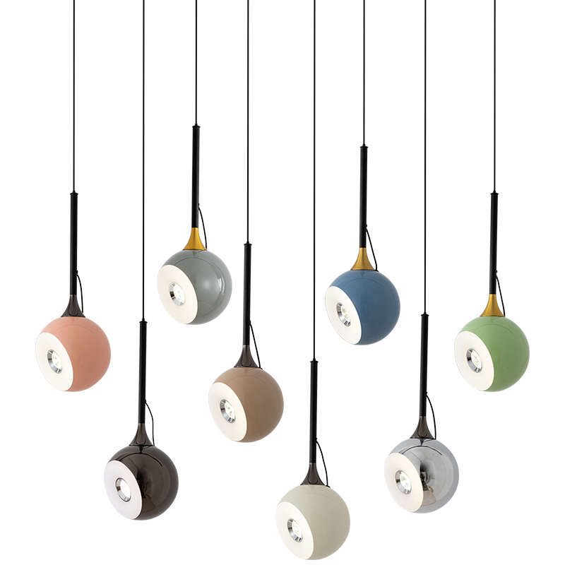 卧室床头灯现代极简创意升降器磁吸球小吊灯北欧简约餐厅吧台灯具