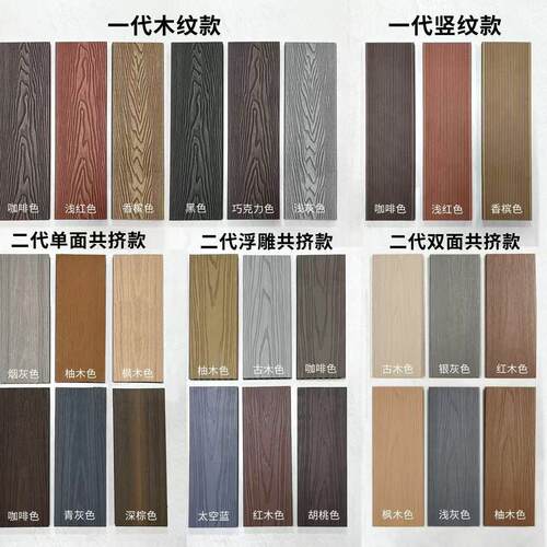 YMF户外接塑木地板露台庭防腐院栈道木塑地板二代共挤室外花园拼