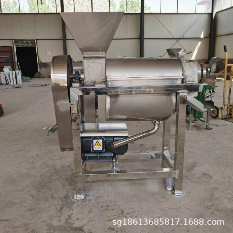 1.5T哈密瓜椰子大型渣汁分离机 复合果蔬汁液压榨机 全自动打汁机