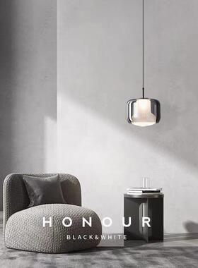 床意式极简全铜玻卧室头小璃吊灯现代客厅GVM意个性创单头吊线吧