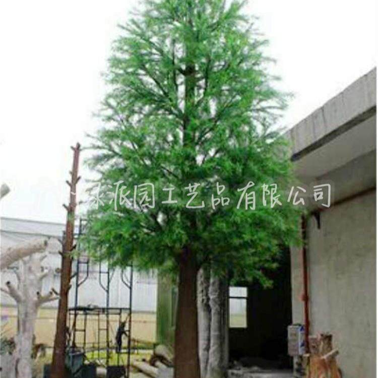 酒店室内装饰仿真红豆杉仿真松树造型假松树O仿真柏树水杉树绿植