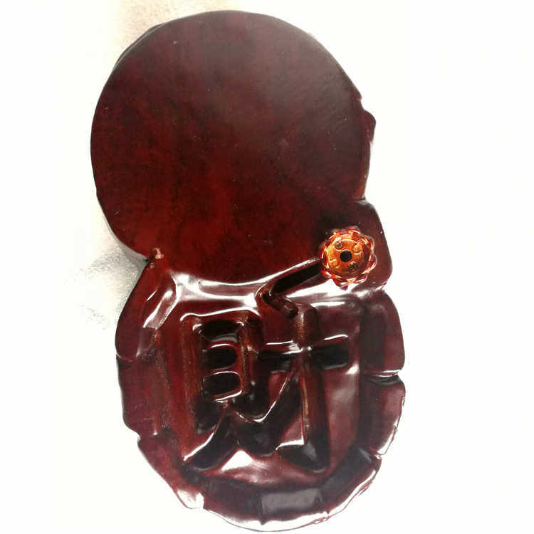 批发黑檀木雕财神爷倒流香摆件招财进宝倒流香熏炉家居木质工艺品