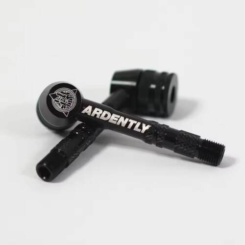 ARDENTLY碳纤维刀轮封闭轮气嘴碟轮转换头自行车充气打气筒配件
