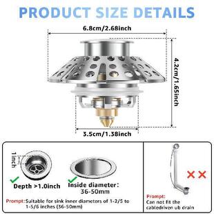 Drain Plug Brass Pop Stopper Bathtub Tub with