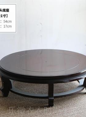 新款景德镇陶瓷金鱼缸禅流水水摆水件招财庭院仿古大缸和尚意聚宝