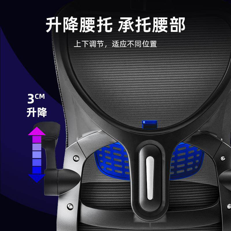 办公椅电脑椅用家舒久W810坐宿安吉人体工学办适公椅学生舍学习椅