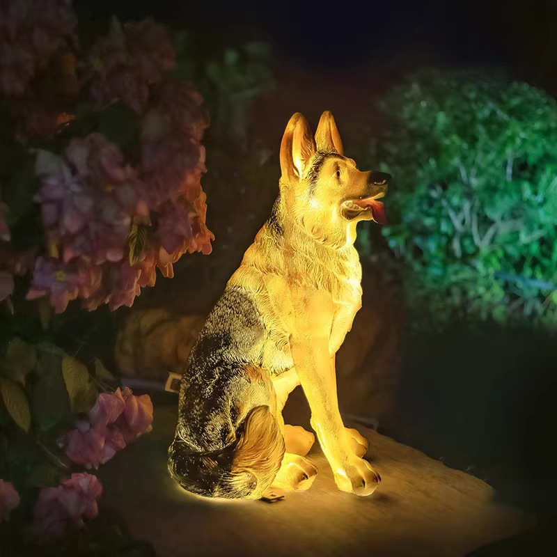 庭院花园小猫灯户外别墅装饰防水动物灯公园广场亮化草坪灯狗狗灯