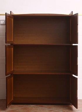 楠竹碗柜微炉架波厨房置物架木阳台收纳柜多能实PFS16265储物柜功