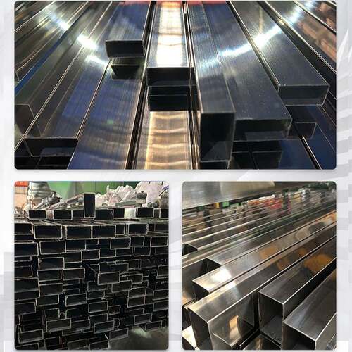 304锈钢矩形装方不通光面拉丝锈钢饰管建筑316L不锈钢579直不缝焊