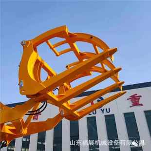 重工式多功能装载机49级0LY90发动机无变速农用抓木 抓草轮机