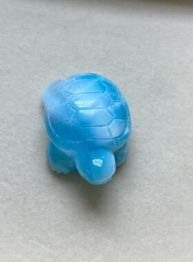 海纹石小乌龟吊坠拉利玛龙龟项坠锁骨链坠挂件规格30.5*21.1*13.9