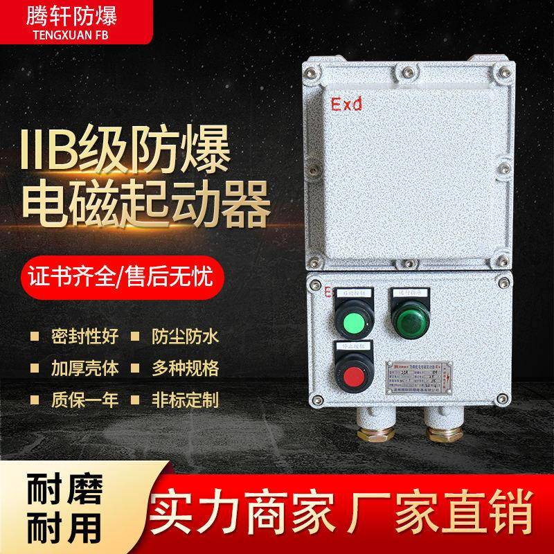 定制IIB级防爆电磁起动器防爆磁力启动器控制箱铝合金配电箱