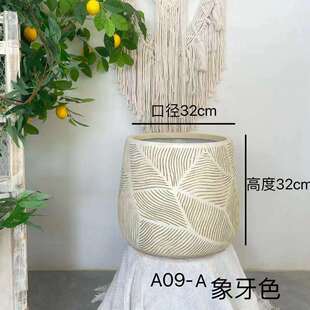 欧RDJ风格 客居家自由组合落地大花盆设花 镁泥花厅盆大师计整北装