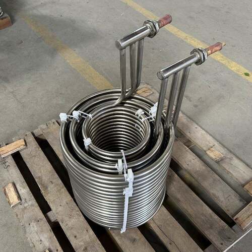 2026316L不锈钢盘管蒸发器1.0实厚冷水机冷凝器海水耐腐蚀冷马年
