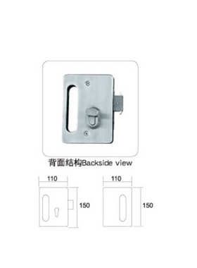 供应长固ST-G040双开不锈钢玻璃移门推拉门锁  高隔玻璃门双钩锁