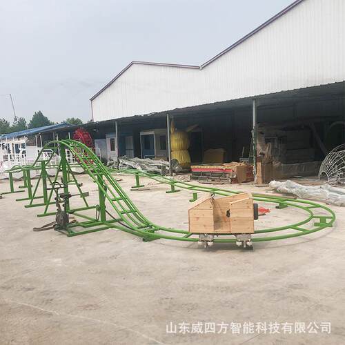 户外引流道具坑爹过山车小型游乐设备铁艺轨道人力过山车网红打卡