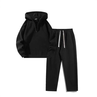 Men Hooded Sweatsuit Matching Set Includes Hoodie Sweatpants