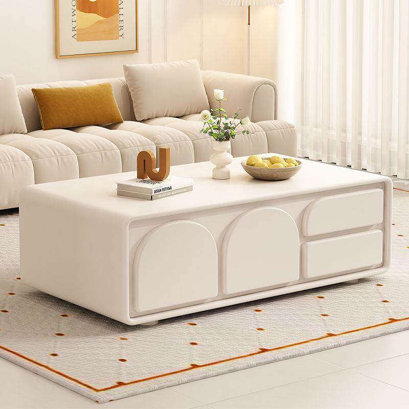 奶油风茶几电视柜组合客厅家用高端小户型创意网红高级感2026新款