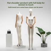 服装 店女平肩全身人体假人台挂件手模特道具展示架橱窗模特架子