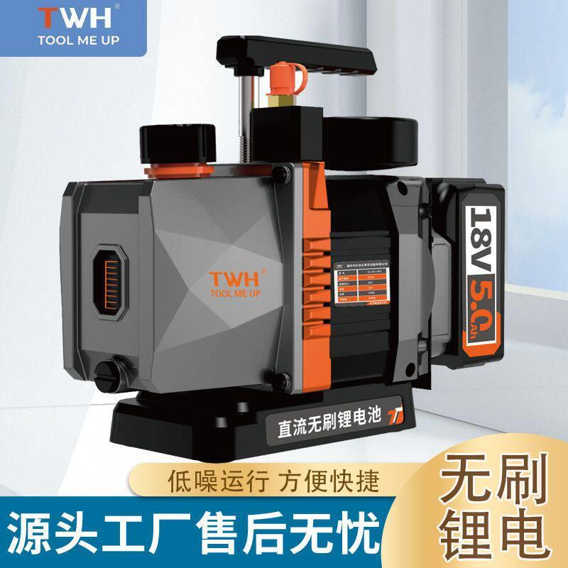 小型1升无刷锂电真空泵制冷维修工具便携式手提式汽车空调锂电双