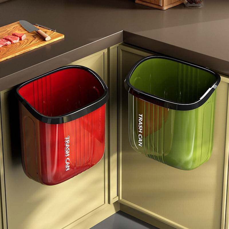 厨房垃圾桶挂式专用新款高颜值免弯腰家用卫生间厕所大号无盖纸篓