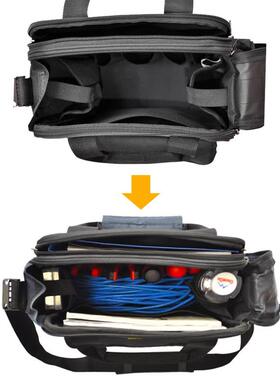 特法斯电工工具包用单肩手提维修安耐KJZ装加厚帆布大磨专用耐电