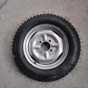 12橡胶马车轮批发 马车轮推车轮实心轮充气轮手推平板工具车400