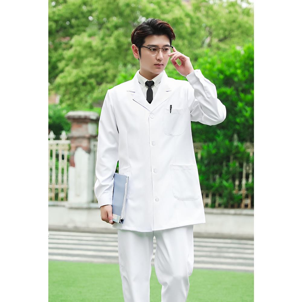 正品医医护之星白大褂男薄款作短袖医生工服长袖医学生大衣师验服