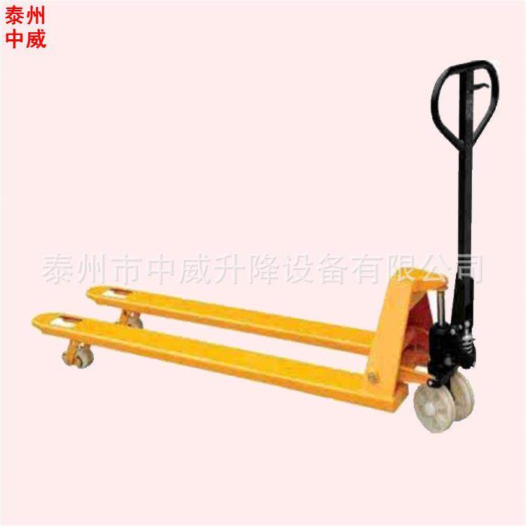 供应叉长2.5M手动搬运地牛5吨液压手推车货物运输手拉托盘车