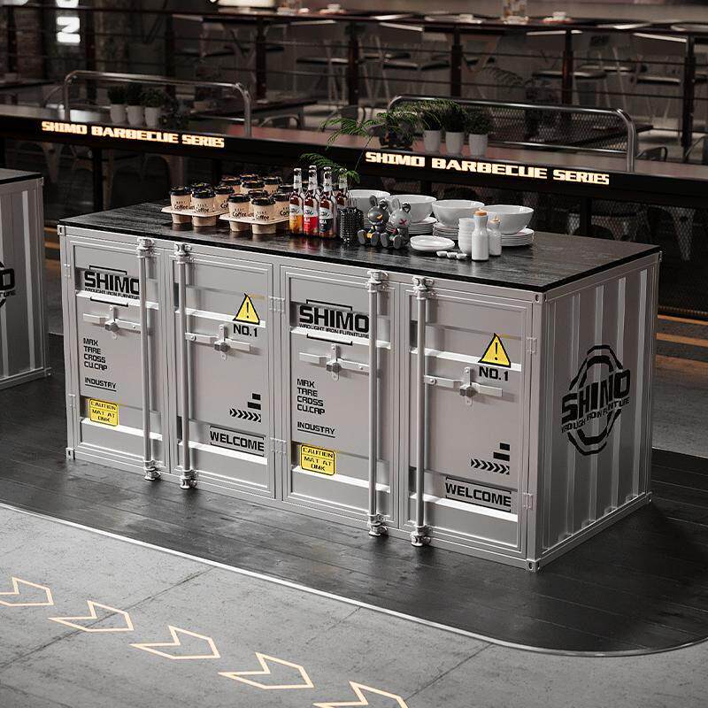 超市便利店中岛展示柜流水台化妆品货架陈列置物架产品货架促销台