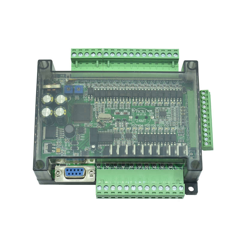 plc工控板国产三 fx3u-24mr/24mt 菱高带速模拟量stm32 plc控制器