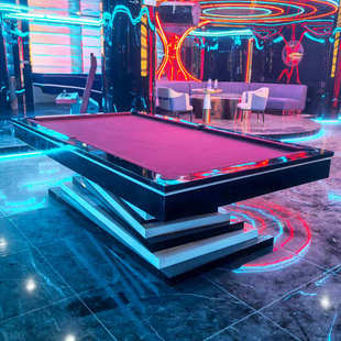 黑八 大理石台球桌标准型商用别墅家用实木九球桌多功能桌球台美式