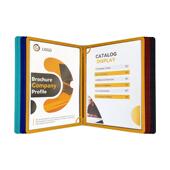 A4磁性金属壁挂式 翻页文件架车间生产资料夹10页挂墙办公文件架