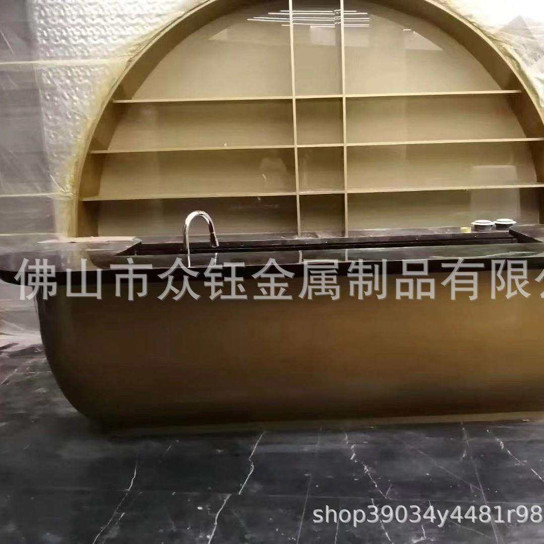 售楼部不锈钢吧台酒店服务前台别墅家装艺术异型水吧台