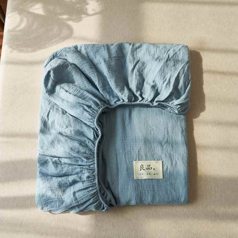 纯5011棉双层纱床梦笠件单床罩全棉全包床垫保护罩床套防滑席思单