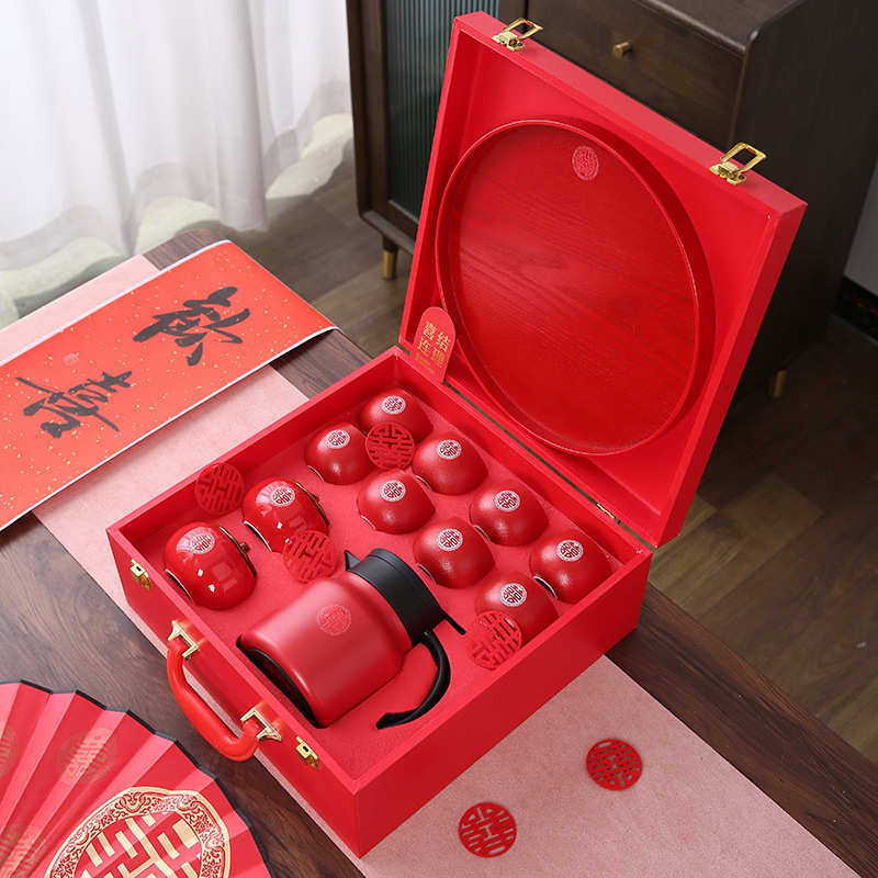 结婚新人敬茶敬酒茶杯茶壶新婚改口茶具套装喜送新人闺蜜伴手礼,节庆用品/礼品,喜碗/敬茶杯,淘宝优惠券,粉丝福利购,淘宝优惠卷