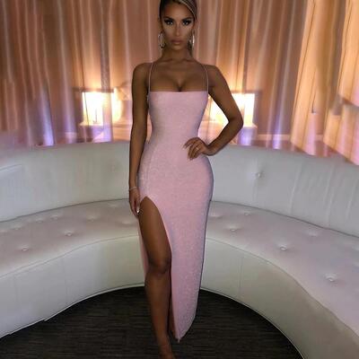 Strap leakage back square neck bag hip gold wire slit