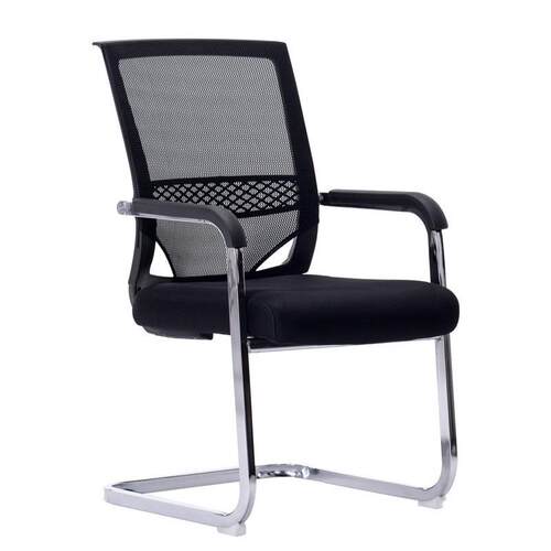 员工办公椅弓形钢架网布办公椅商务培训椅电脑靠背椅officechair
