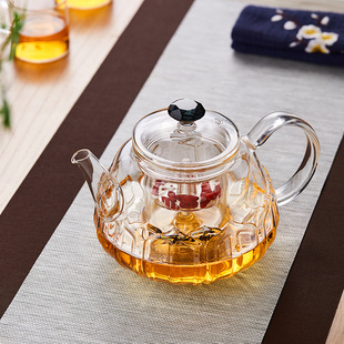 煮茶壶玻璃耐高温蒸茶器电陶炉专用煮水壶茶具家用大容量泡茶单壶