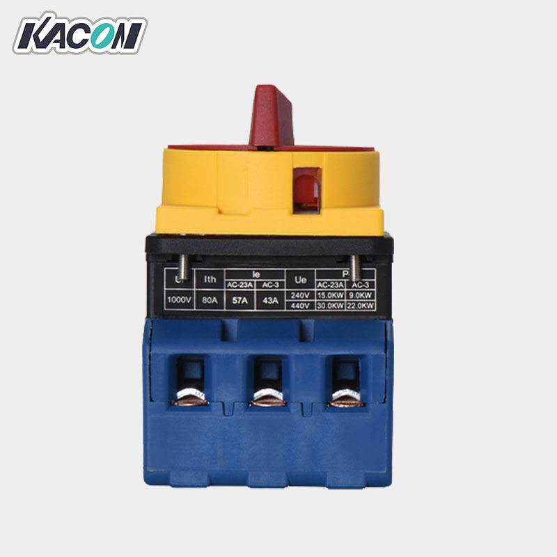 现货Kacon凯昆MLD-063P转换63A主控3P带挂锁负载断路转换开关